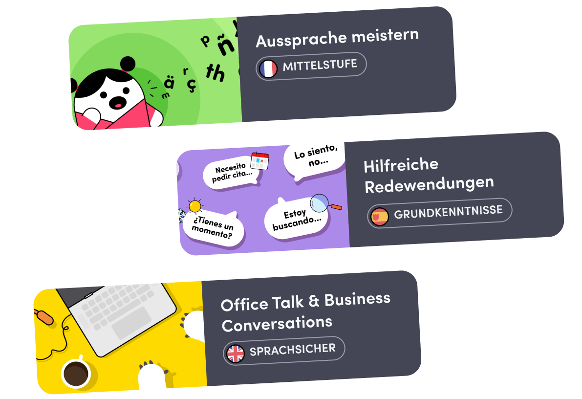 Lerninhalte für dein Lernniveau